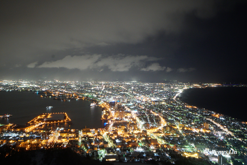 函館山夜景,日本三大夜景,函館夜景,函館山纜車交通,不帶腳架拍夜景